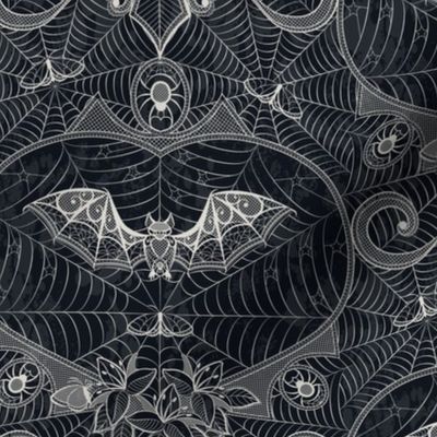 Gothic Lace-Bats-black