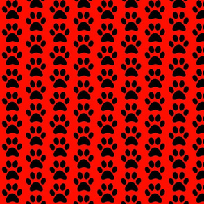 Dog Paw on Red Smaller