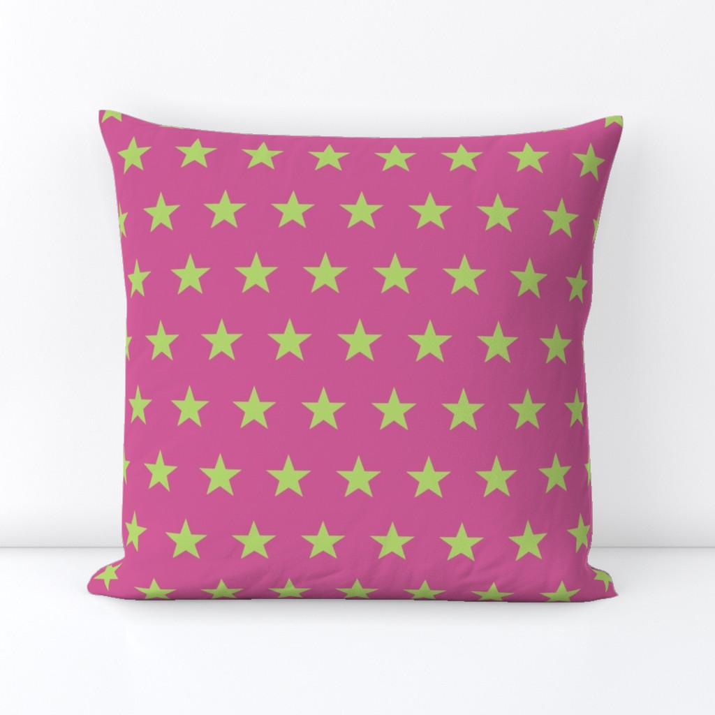 star pink green