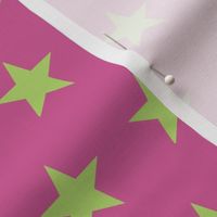 star pink green