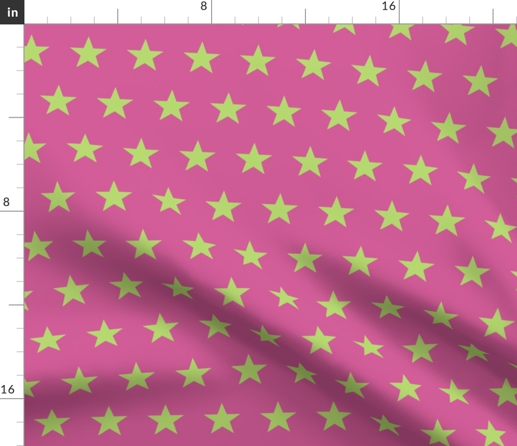 star pink green