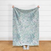 love spell marble green blush blue large scale