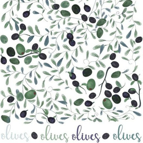 Olives To You Tea Towel - Small