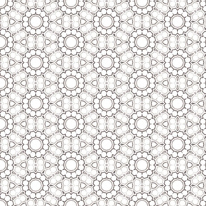 gray kaleidoscope snowflake