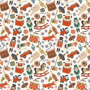 Christmas Toys Fabric, Wallpaper and Home Decor | Spoonflower