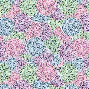 quarter-size blank Ishihara dots in Synergy0011 colors