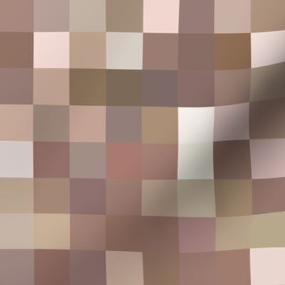 smoky quartz pixelsquares, 1" squares
