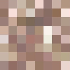 smoky quartz pixelsquares, 1" squares