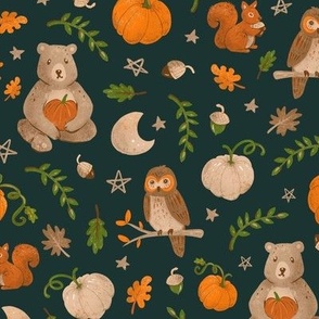 Fall Bears - green