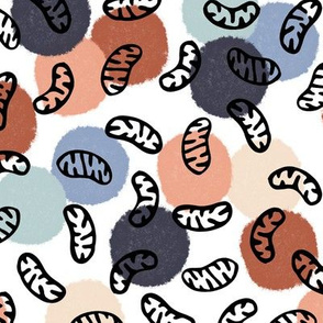 Vintage Mitochondria on White