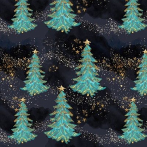 Shimmering Christmas Trees