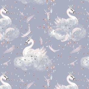 Dance of the Swans in Clouds // blue