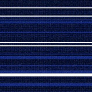 Navy Blue white and black small scale stripe textured
