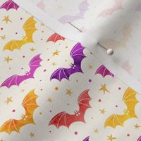  Watercolor Bats Confetti 1/2 Size