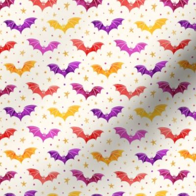  Watercolor Bats Confetti 1/2 Size