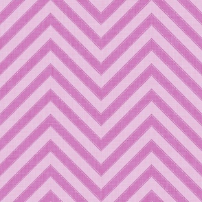 Energetic pink chevrons with white dashed lines on a light pink base.