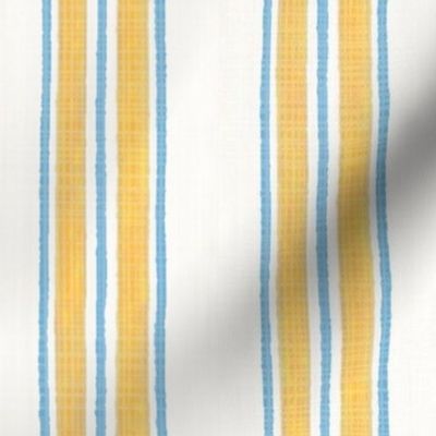 Marigold and Blue Anderson Stripe 