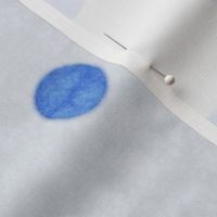 Distressed Fuzzy Blue Polka Dots
