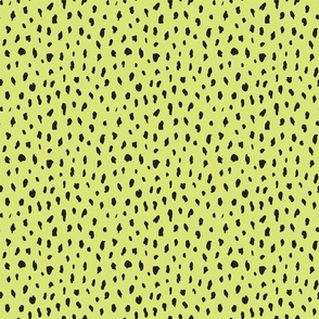 Cheetah spots in lime green