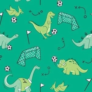 Soccer Dinos - Green Colorway