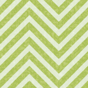 Distressed Chevron Pattern in  Darker and Lighter Green