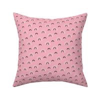 I wanna be a rainbow high in the sky cool abstract nursery trend print soft pink girls SMALL