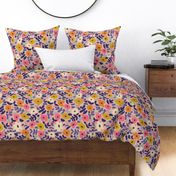 Funny sunny floral pattern