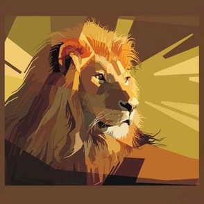 Lion Pop Art, Abstract