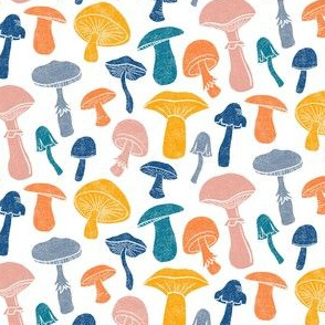 Happy Mushrooms by Angel Gerardo - Small Scale