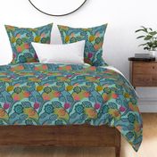 Colorful Climbers - Teal - Large