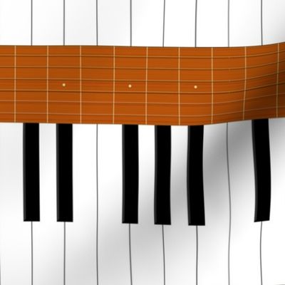 Music Stripe Piano Guitar