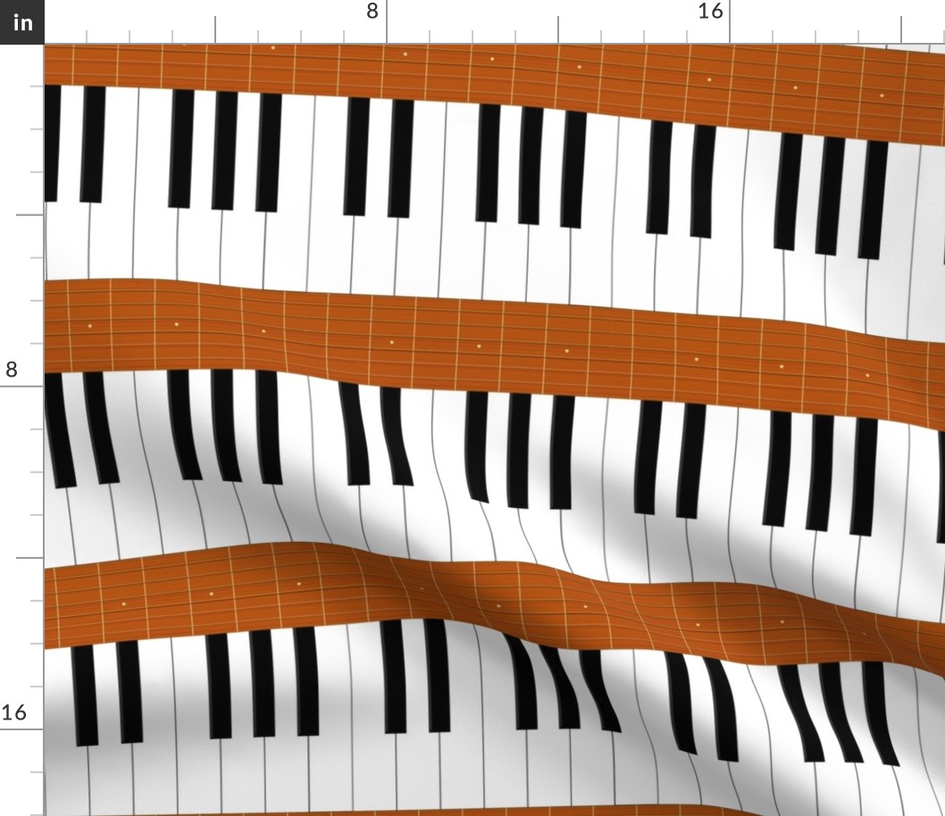 Music Stripe Piano Guitar