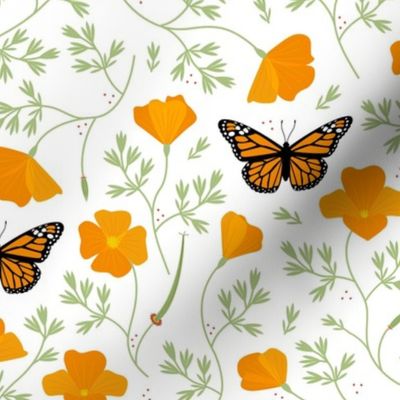 Lift California Poppies & Monarchs - Medium