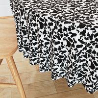 black and white cow print