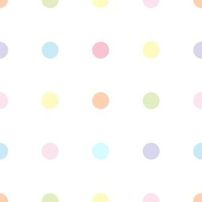 pastel dots aligned rows columns