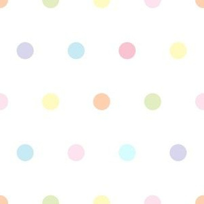 pastel polka dots alternating 