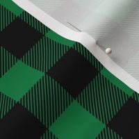 green and black plaid - LAD20