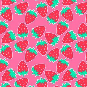 Wallpaper Giant Decoration Wall Fruit Strawberry Ref 4504