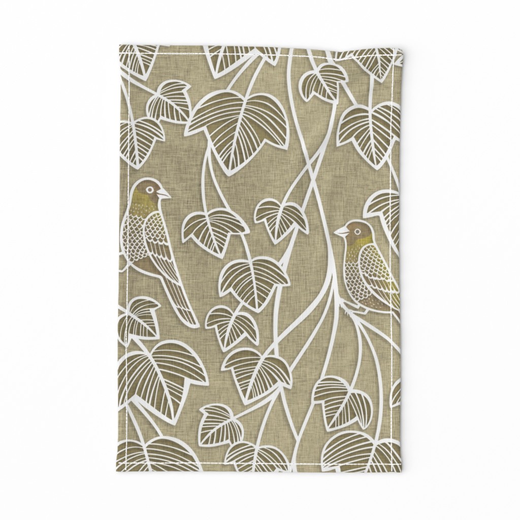 Birds and Vines- Finches and Ivy Large