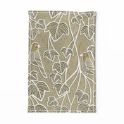 Birds and Vines- Finches and Ivy Large