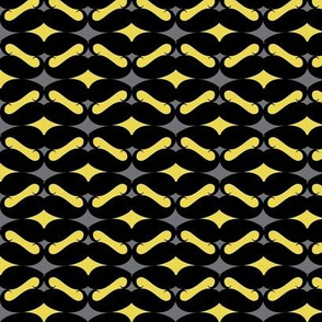 mustache repeat pattern yellow black