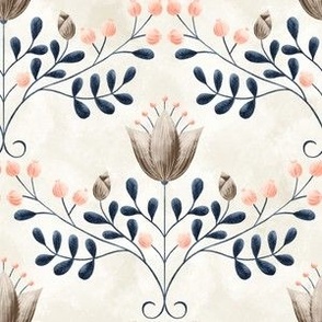 Tulip Damask - Neutral