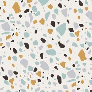 Terrazzo Dusty Mint - Gold