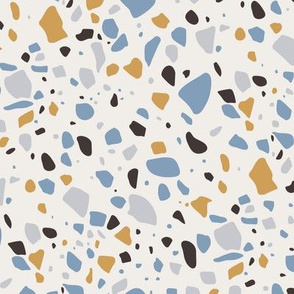 Terrazzo Blue - Gold