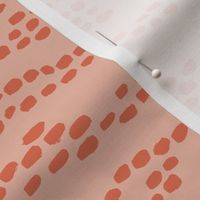 Lovely deer animal print minimal spots and dots trend coral orange SMALL