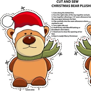 Christmas Teddy Bear Plushe Toy