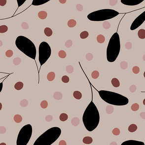 Dot and Leaf Pattern