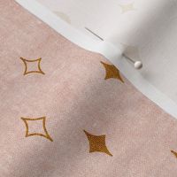 moon and stars - mustard /dusty pink - LAD20