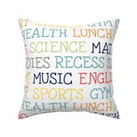 Back to School Stem Math English Art Science Sports Music Health History by Angel Gerardo - Large Scale