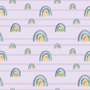 Purple rainbows and stripes